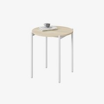 한샘 플롯 원형 테이블 70cm (컬러 택1), 화이트(A)