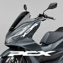 라인컷 혼다 PCX125 전용 로고 데칼 스티커 PX-01, 빨강반사