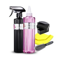 파이어볼 타이어글로스 500ml 타이어광택제 코팅제 갈변제거 왁스 드레싱 보호제 스펀지, 파이어볼 타이어글로스 500 세트