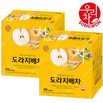 송원식품 도라지배차 100T X 2개(200T) 생강차 대추차 쌍화차 배즙