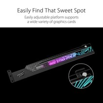 그래픽카드가격 그래픽카드인기 그래픽카드 ASUS ROG Strix 그래픽 카드 홀더 (쉽게 조절 가능 Aura Sync RGB 조명 범용 GPU 지원) 바이오더