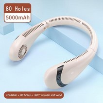 무시동 에어컨 이동식냉난방기 작은방 실외기없는 휴대용 목 팬 공기 냉각기 USB 충전식 미니 Bladeless 전, 16 5000mAh Pink