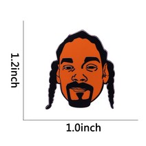 시카고밴더 웨스트 힙합 대부 브로치 Calvin Cordozar Broadus Jr American rapper pin, 한개옵션0