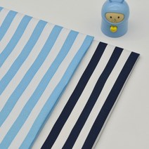 스판 면원단 스트라이프천, 네이비