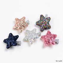 어린이집선물 포인트빅 스팽클 별집게핀 졸업사진 스타일링 체육대회 데이트 헤어밴드코디 여행 연인