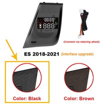 HUD 자동차 헤드 업 디스플레이 HUD 렉서스 ES 350/300h XV60 XZ10 2013-2020 2021 전자 액세서리 과속 경, 02 ES 2018-2021 black, 02 ES 2018-2021 black