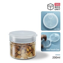 MIR 팜스원형 신형(WIDE캡&원터치캡) 10종 낱개 대량구매, 200ml/원터치캡_화이트, 100개