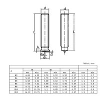 스터드용접기 Welding Screws Spot Head M3 M4 M5 M6 M8 Size Solid Studs Full Standard Pitch Male Bolts, 02 M4 (50pcs)_05 16mm