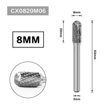 그라인더 날 금속 드로잉 텅스텐 카바이드 밀링 커터 로터리 도구 버 조각 연마 가공, 18 CX0820M06