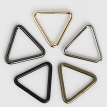 퀼트가게2개 가방 끈 연결 고리 베이직 삼각링 32mm 부자재, 골드