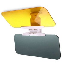 차량 눈부심방지 선바이저 Sun Visor Car Anti Glare Dazzling Goggle Day Night Vision Driving Mirror UV, 01 red