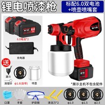 휴대용 무선 페인트 스프레이 건 자동 후끼 도색 분사 고출력 배터리, I. 휴대용스프레이건/6.0 배터리2개노즐세트