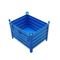 적재함 덤프 철제박스 창고 케이지 공장 대형 상자, 상세 페이지 참고, 블루  800x600x520