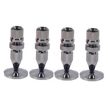 AFBEST 4 쌍 미니 휴대용 오디오 스피커 스파이크 M8X43 수리 키트 스탠드 충격 핀 DIY 홈 시어터 사운드 시스템, 01 Black