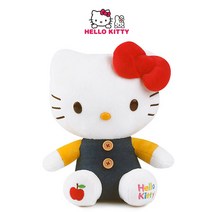 헬로키티 키티 고양이 애착 인형, 12.헬로키티인형 데님(레드리본) 27cm