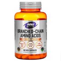 Now Foods Sports 분지쇄 아미노산 120 Veg Capsules