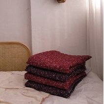 대폭)면60수 스몰리플라워 항아리누빔&보드레본딩 4종, 네이비_누빔