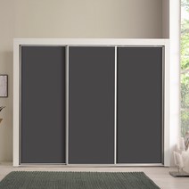 대도갤러리 키높이 클래시 9자 슬라이딩옷장, 02_그레이(무광)