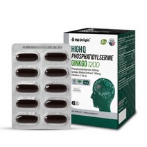 엔젯오리진 하이큐 포스파티딜세린 징코 1 200mg x 50캡슐 부모님 수험생선물 PS 포스파티딜 세린 은행잎 추출물