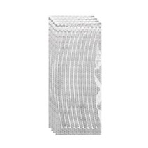 PCTN 자전거 휠 반사 스티커 라이드 보호용 자전거 야광반사스티커, 실버 4장