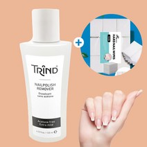 (유럽직수입 트린드)네일폴리쉬리무버-아세톤프리125ml+화장솜1 000매
