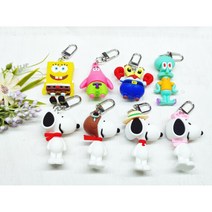 [요미키링] 네모바지 꽃게사장 강아지4종 키링 에어팟 키링 차 키링, 6.헬멧강쥐