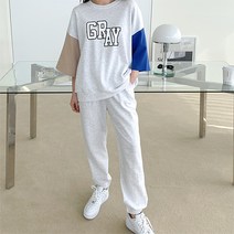 클릭앤미 여성용 그레이 트레이닝 세트