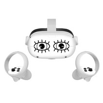 바이브vr vr풀트래커 ar글래스 오큘러스 퀘스트 2 데칼용 스티커 스킨 귀여운 VR 컨트롤러 PVC 랩 커버 헤, 한개옵션1, 02 A
