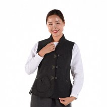 리예 솔 누비 조끼 겨울 여자 절복 생활한복