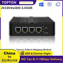 미니 PC 소형 mini 컴퓨터 4 LAN 2.5G 팬리스 pfSense 라우터 셀러론 J4125 인텔 i226 2500M 가상 기계 VPN 방화벽 기기 OPNsense Openw, 해외공급사, pfSense + 미국, 4GB DDR4 128GB SSD