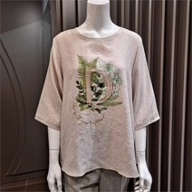 모스코나 SH02 D자수프린트 티 블라우스 MOBL229Z7