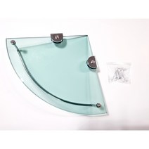 강화유리 코너선반, 혼합색상, 2개