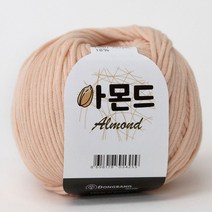 아몬드 뜨개실 코마면 튜브사 면사 가방 의류 인형 만들기 소품실 아기실 패브릭얀 코바늘실, 44.피치