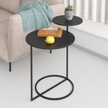 북유럽풍 거실 사이드테이블 530MM 원형 티테이블 미니, 53cm, X1