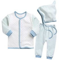 BAEBAE 러블리하트양면내의 블루 유아 아기 실내복 내의 내복 옷 신생아 여아 남아 봄 가을