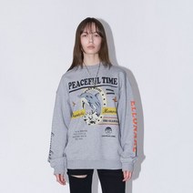 엘런아크 돌핀 스웻셔츠_멜란지그레이
