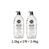 샤워메이트 클린코튼 바디워시 목화솜향, 2.4kg, 60개
