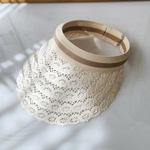 여성 레이스 썬캡 모자 여름 선캡 선바이저