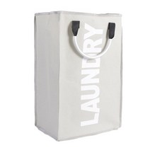 햄퍼 빨래함 빨래통 Collapsible Laundry Basket Large Dirty Hamper Sorter Oxford Cloth Bag with Alumin, 01 light gray