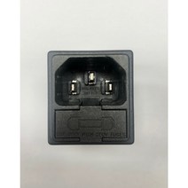 [소켓+휴즈홀더] Inlet Socket 더블휴즈 스냅인 타입 0717-2-PQ15 판넬두께 1.5MM Inalways, 1개