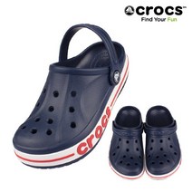크록스 크록스 남여공용 바야밴드 클로그 네이비 205089-4CC
