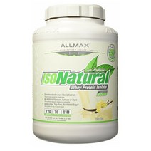 ALLMAX IsoNatural Pure Whey Protein Isolate Vanilla 올맥스 아이소내추럴 퓨어 웨이 프로틴 바닐라 2.27kg