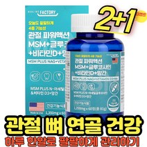 [2+1] 관절 팔팔 글루코민 MSM 비타민디 망간 4중 기능성 뼈 관절 연골 복합 관리 영양제 N아세틸 앤아세틸 식약처수입신고 상어연골 보스웰니아 초록입홍합 분말 함유