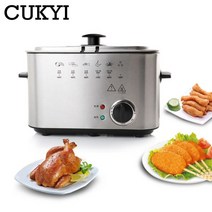 업소용튀김기 대용량 전기 튀김기 대형 식당용 다기능 Cukyi 가정용 튀김 기계 무연, 없음