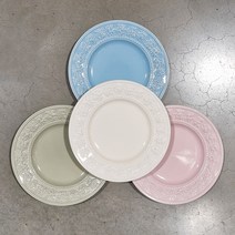 웨지우드 페스티비티 27cm 접시 4세트(블루 + 핑크 + 아이보리 + 그린)