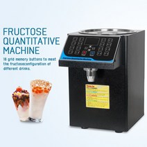 업소용 시럽디스펜서 자동 전동 펌프 정량 카페 오토 머신 ITOP Fructose 투약 기계 디스펜서 저수준 사전 센서가있는 220V 시럽 검정색 스테인레스 스틸, 1.Black - EU