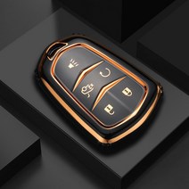 자동차 키 커버 새로운 Tpu 키 케이스 캐딜락 ATS-L XTS 28T SRX 에스컬레이드 2015 액세서리, 01 Black