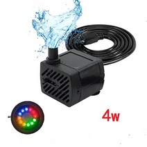 지하수펌프 소방펌프 말통펌프 지하수모터 슬러지펌프 2.5W-35W 수족관 워터 펌프 220V-240V 매우 조용한, 03 4W_02 EU