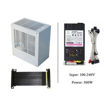 컴퓨터 케이스 타워 pc k39 htpc itx 미니 안전 캐비닛 spcc 프레임 2070 3060ti i5 11500 i7 8700 with flex psu 500-550w, 400W