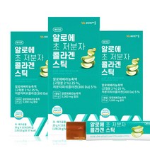 비타민마을 와이즈 알로에 초 저분자 콜라겐 젤리 스틱 15p, 3개, 300g